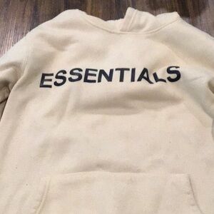 Beige Hooded Sweatshirt